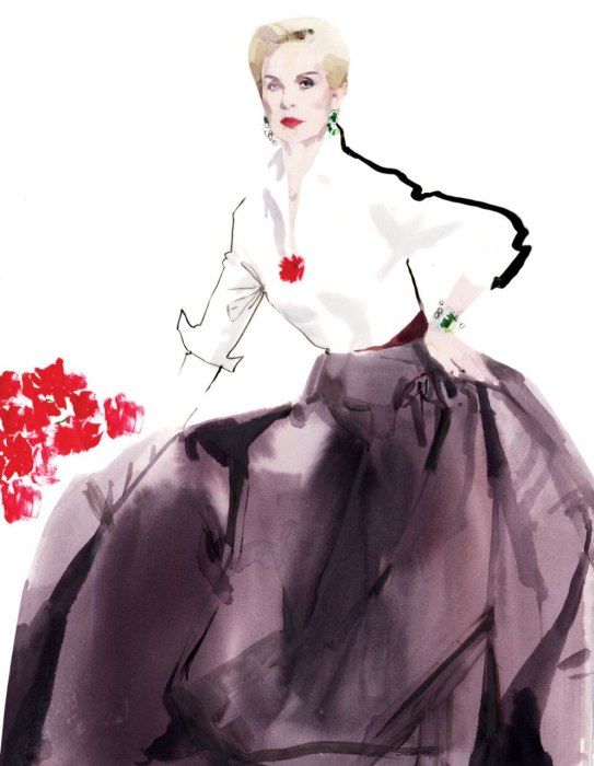 David Downton’s Portraits of the Best-Dressed List Hall of Fame