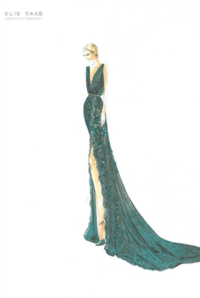 elie saab sketch - Google Search