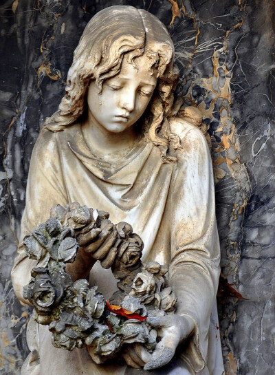 Cemetery statue in Baden Würthenberg, Germany.