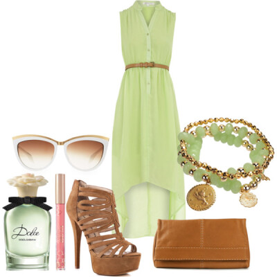 A fashion look from May 2014 featuring Dorothy Perkins dresses, Chinese Laundry sandals and Michael Kors clutches. Browse and shop related looks.