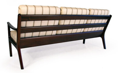 OLE WANSCHER MAHOGANY SENATOR SOFA