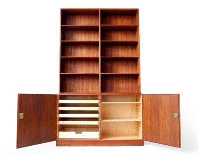 BØRGE MOGENSEN #233/154 FDB TEAK SHELVING / CABINET UNIT (2)