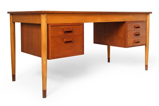 BØRGE MOGENSEN #130 SØBORG TEAK/BEECH DESK