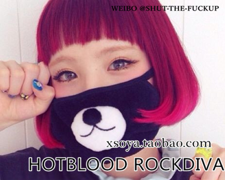 日单AYUMI/AMO同款 kumamon熊本 多啦A梦 恶魔款可爱卖萌口罩