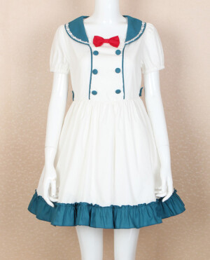 超可爱蝴蝶结装饰洛丽塔连衣裙 超萌！！推荐！！！