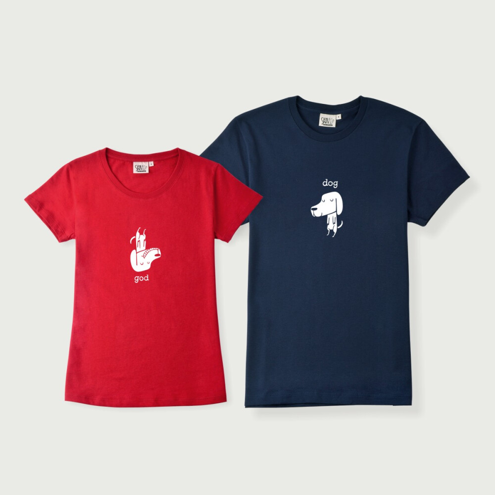 skov 情侣系列 小幸感like a god like a dog 情侣装 春夏