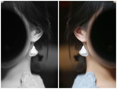 软语< 净植。> 手工制雪缎银纯美花瓣耳坠