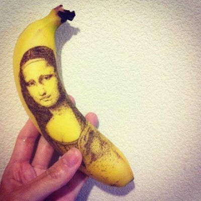 香蕉作画