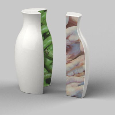 创意设计调味罐复古陶瓷厨房13调料瓶花鸟鱼虫图案motif图形瓷器