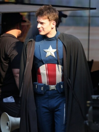 #chris evans#每次看到這張，都萌的生活有點不能自理Ehehehehehehehehe（via:http://t.cn/8ssXERJ）