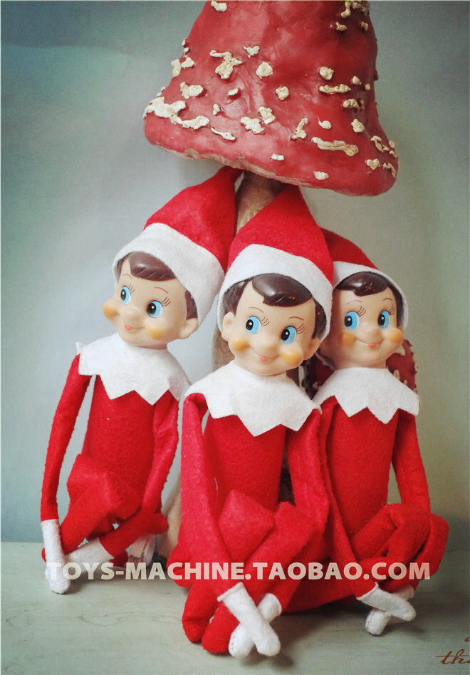 Vintage复古风格 圣诞老人的助手 小精灵 Elf on the shelf