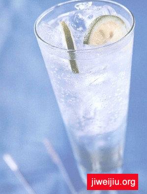 琴费士鸡尾酒 Gin Fizz Cocktail 【制作材料】: 琴酒1.5盎司、柠檬汁半盎司、莱姆汁半盎司、糖浆半盎司、苏打水八分满 【制作步骤】: 1、杯中加入六分满的冰块。 2、摇酒器中装入半杯冰块与全部材料（苏打水除外）摇荡至外部结霜即可。 3、将鸡尾酒滤至杯中，再加入苏打水八分满，放入调酒棒与吸管，用柠檬片装饰即可。 【载具选择】: 12盎司杯子 【配方来源】: 琴酒类鸡尾酒配方 【使用装饰】: 柠檬片 【调制方法】: 摇和法 【酒精含量】: 低