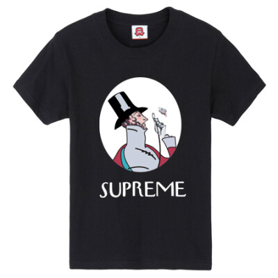 SUPREME欧美街头潮人男女款纯棉情侣装t恤supreme