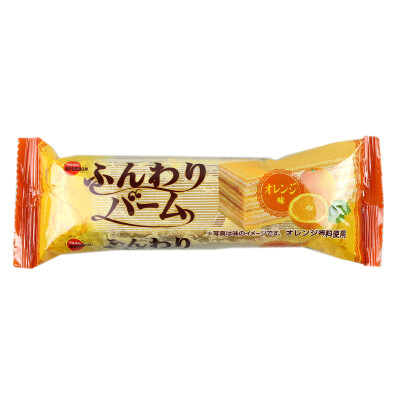 日本进口 布尔本bourbon 千层奶油香橙味蛋糕48g 单枚装