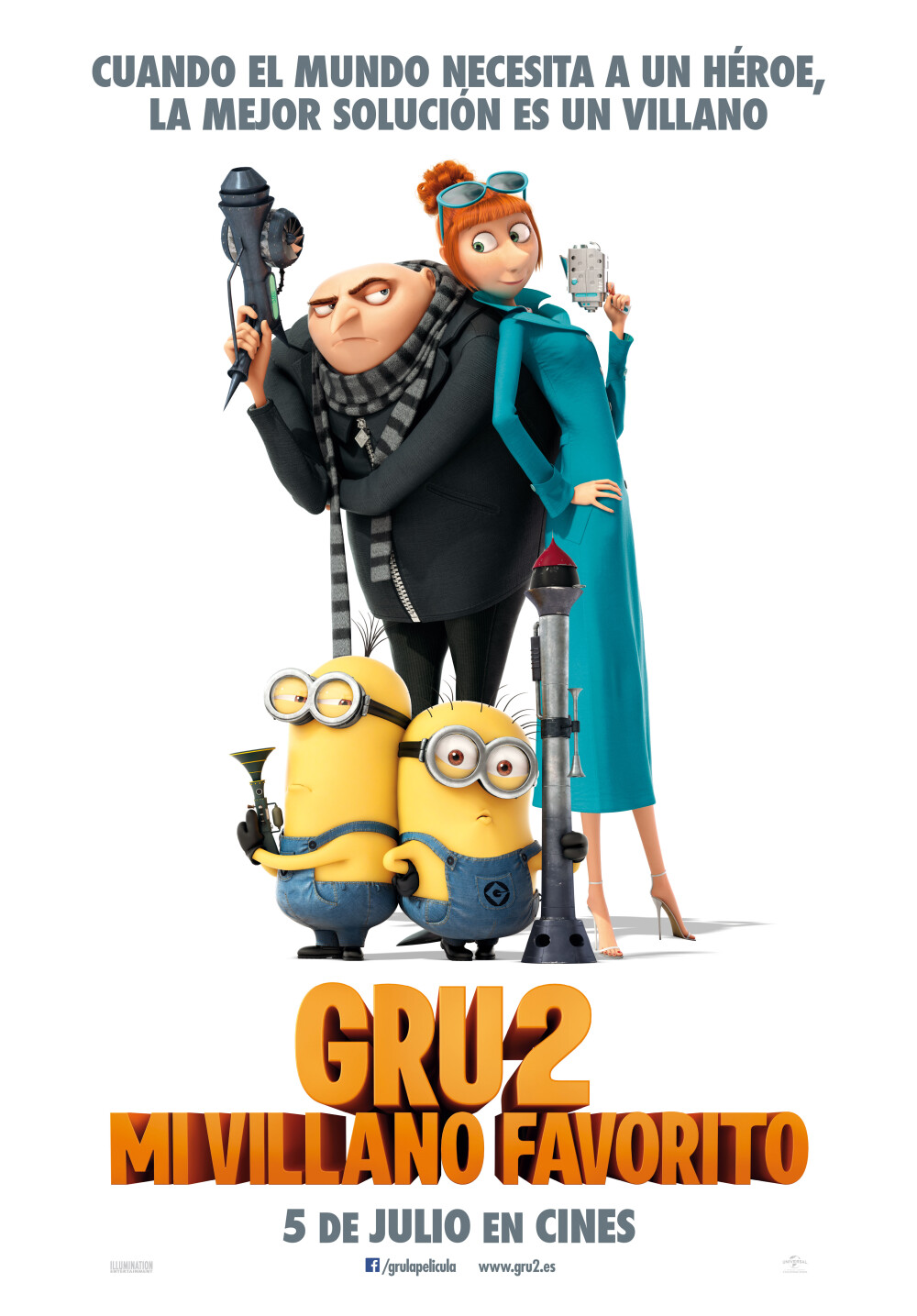 《神偷奶爸2》（英语：Despicable Me 2）是一部2013年上映的3D电脑动画电影。该影片由照明娱乐公司制作并由环球影片公司发行，是2010年电影《卑鄙的我》的续集。电影由皮艾尔·柯芬与克里斯·雷纳德导演，辛柯·保罗与肯·多利欧编剧。