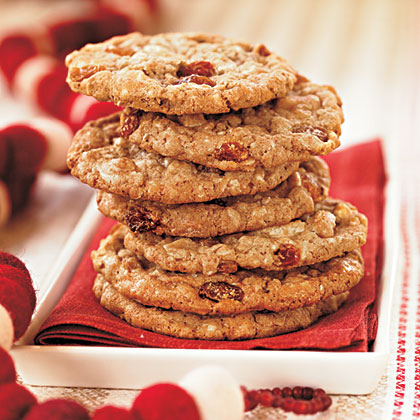 White Chocolate-Oatmeal-Raisin Cookies Put a twist on classic oatmeal raisin cookies by adding white chocolate morsels and a bit of orange extract.