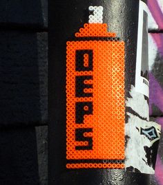 Different Form Of Street Art - Beaded Graffiti By The Oeps Crew.