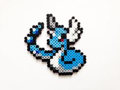 Dragonair X and Y perler Sprite by ShowMeYourBits on deviantART