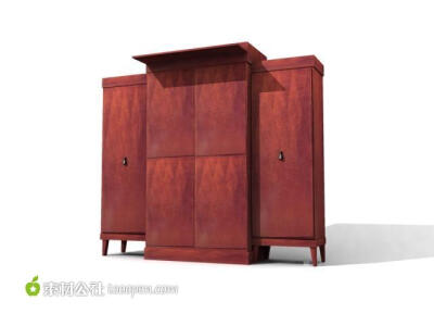 实木家具红木柜子3D模型设计
