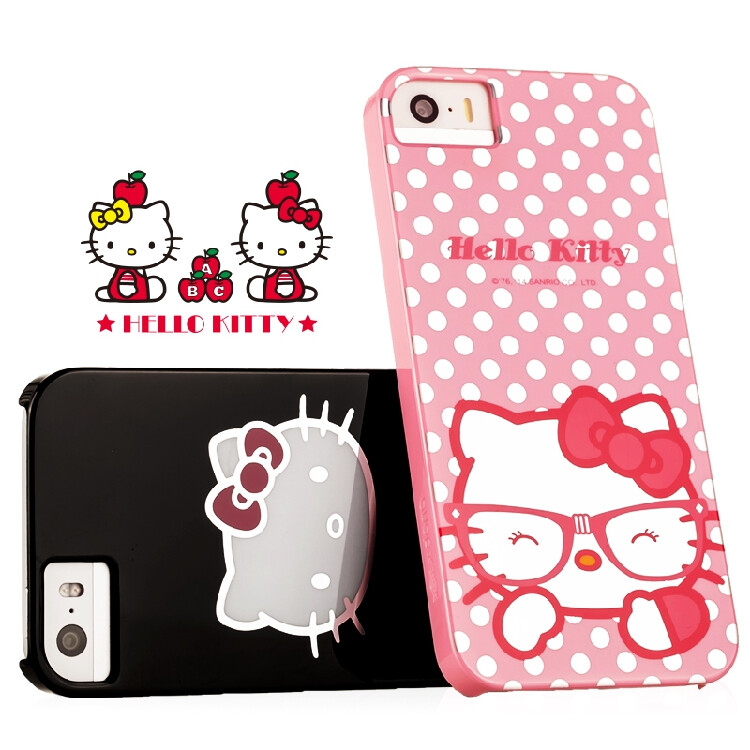 道瑞正品HELLOKITTY 苹果5 iPhone 5S/5保护壳 悦泽凯蒂 可爱