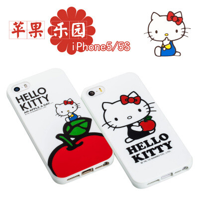 道瑞helloKitty iphone5s手机壳 iphone5 硅胶套 正品kitty猫