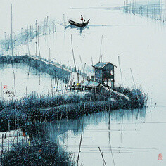 梨花夜语采集到水墨