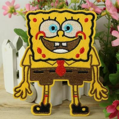 海绵宝宝SpongeBob SquarePants 可爱卡通 衣服补丁精品布贴大号