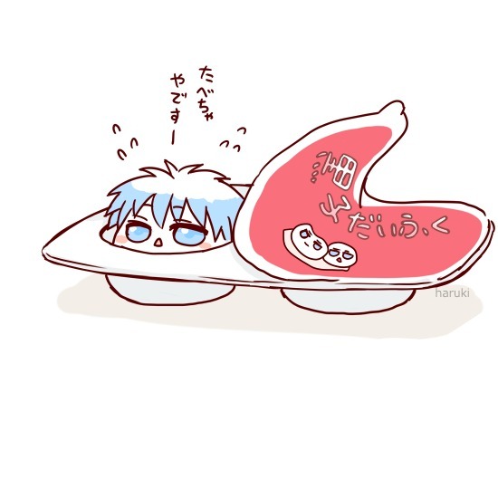 #黑子哲也#過去絵ミニキャラつめ合わせ（ケモ耳あり） 绘者：ハルキ ID43859153 「连结」www.pixiv.net/member_illust.php?mode=medium&amp;amp;illust_id=43859153