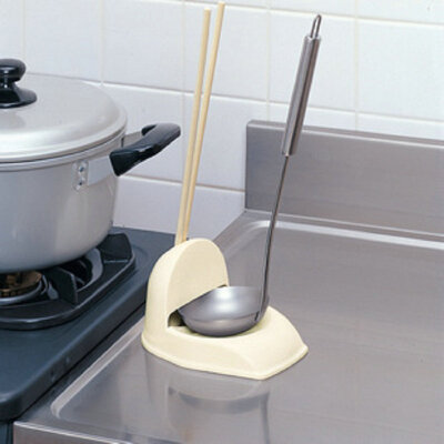 日本inomata汤勺架 创意勺子筷子架 厨房置物架