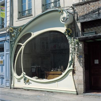 Art Nouveau façade in the Northern French town of Douai