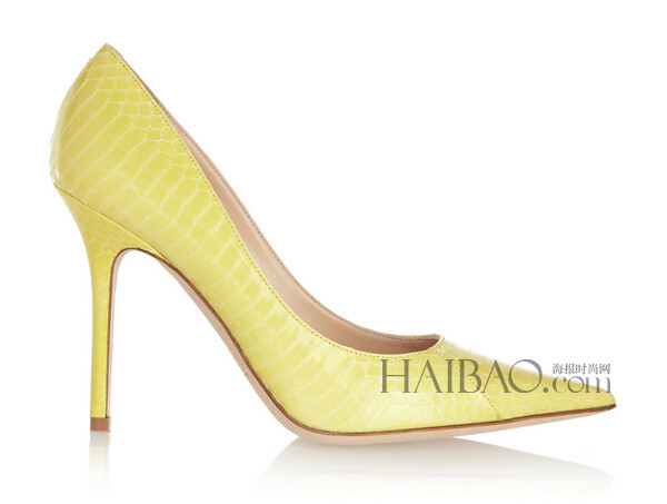 吉米·周 (Jimmy Choo) 2013秋冬鞋靴 Abel荧光色锦蛇皮高跟鞋