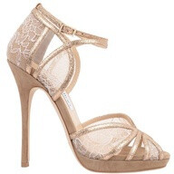 JIMMY CHOO Lace Glitter Fayme Sandal found on Polyvore