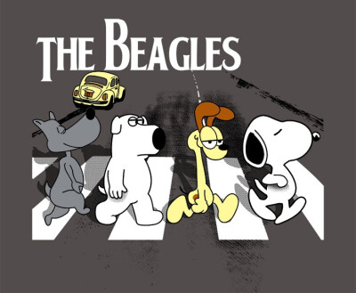 The Beagles - Porkchop, Brian, Odie欧迪 and Snoopy史努比