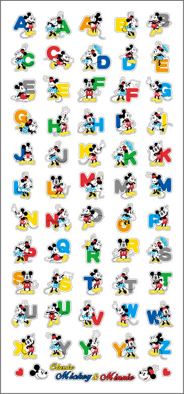 英文字母经典米奇