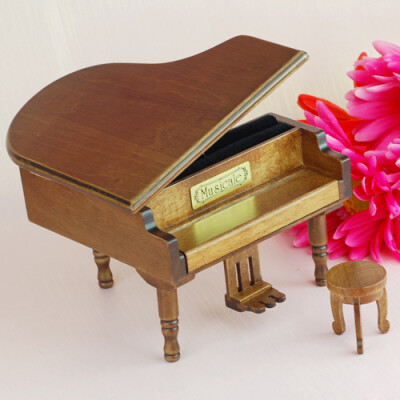 木质钢琴音乐盒八音盒生日创意礼品送女友女同学实用毕业礼物老婆