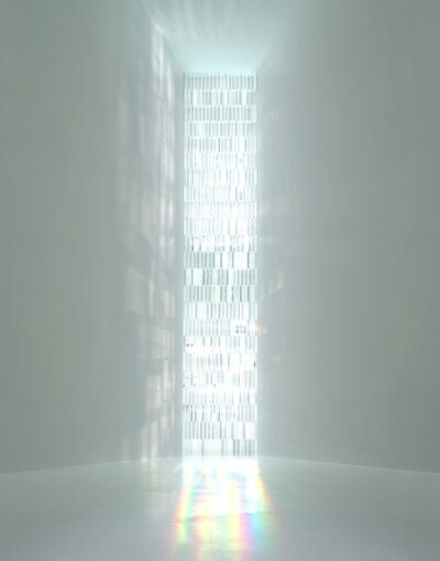 A window made of glass prisms by Japanese designer Tokujin Yoshioka.