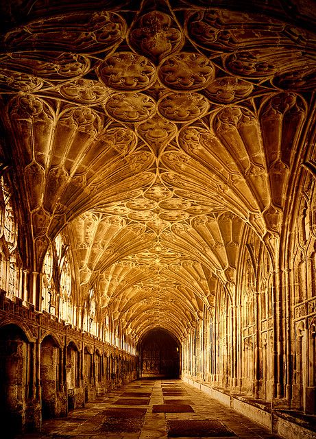 Sunlight, The Cloisters, Gloucester, England - Visual Inspiration