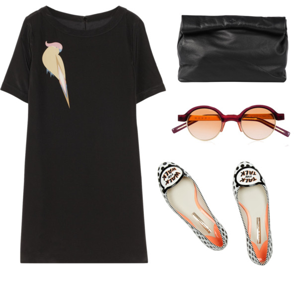 A fashion look from April 2014 featuring MARC BY MARC JACOBS dresses, Sophia Webster flats and Marie Turnor clutches. Browse and shop related looks.