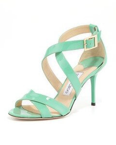 Jimmy Choo Louise Crisscross Patent的图片