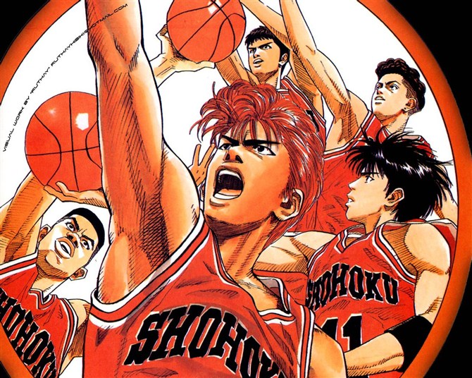 《灌籃高手》（SLAM DUNK）日本漫畫(huà)家井上雄彥以高中籃球?yàn)轭}材的勵(lì)志型漫畫(huà)及動(dòng)畫(huà)作品，于1990年10月1日-1996年6月17日在日本著名漫畫(huà)雜志《周刊少年Jump》上連載，是《周刊少年Jump》全白金時(shí)代（20世紀(jì)90年代上半葉）三大臺(tái)柱漫畫(huà)之一，也是日本歷史上銷量最高的漫畫(huà)之一。截止至2009年，灌籃高手漫畫(huà)日本國(guó)內(nèi)累計(jì)發(fā)行量超過(guò)1億2000萬(wàn)卷，全球發(fā)行量累計(jì)超過(guò)1億4000萬(wàn)卷，在日本漫畫(huà)史上名列前茅。#忘不了兒時(shí)的動(dòng)畫(huà)#