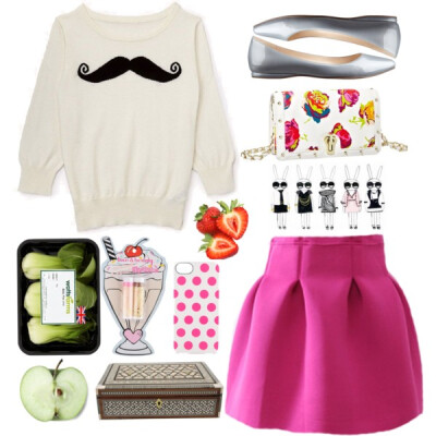 A fashion look from February 2014 featuring Nine West flats, Betsey Johnson shoulder bags and Incase tech accessories. Browse and shop related looks.