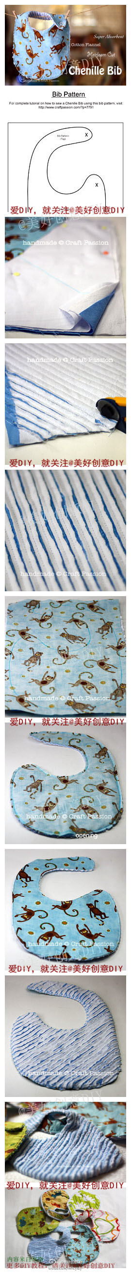 口水兜神马的，留着以后给孩子做~~——更多有趣内容，请关注@美好创意DIY （http://t.cn/zOR4l2D）