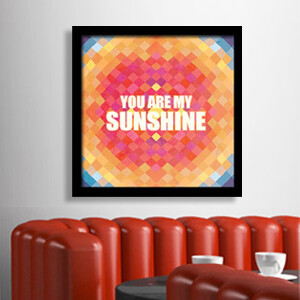 You are my sunshine 你是我的阳光绚彩马赛克装饰壁挂画优凡画品