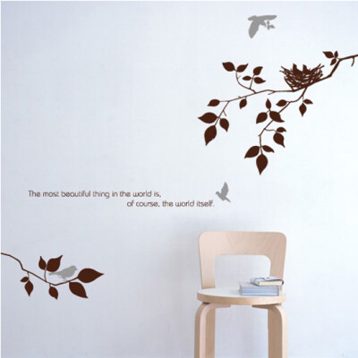 shadow branch wall sticker 田园风格家居装饰艺术贴纸 雅风墙贴