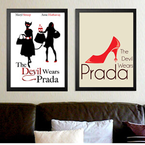 The Devil Wears Prada 电影时尚女魔头简约海报装饰画 优凡画品