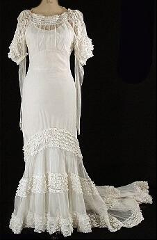 1930's wedding gown