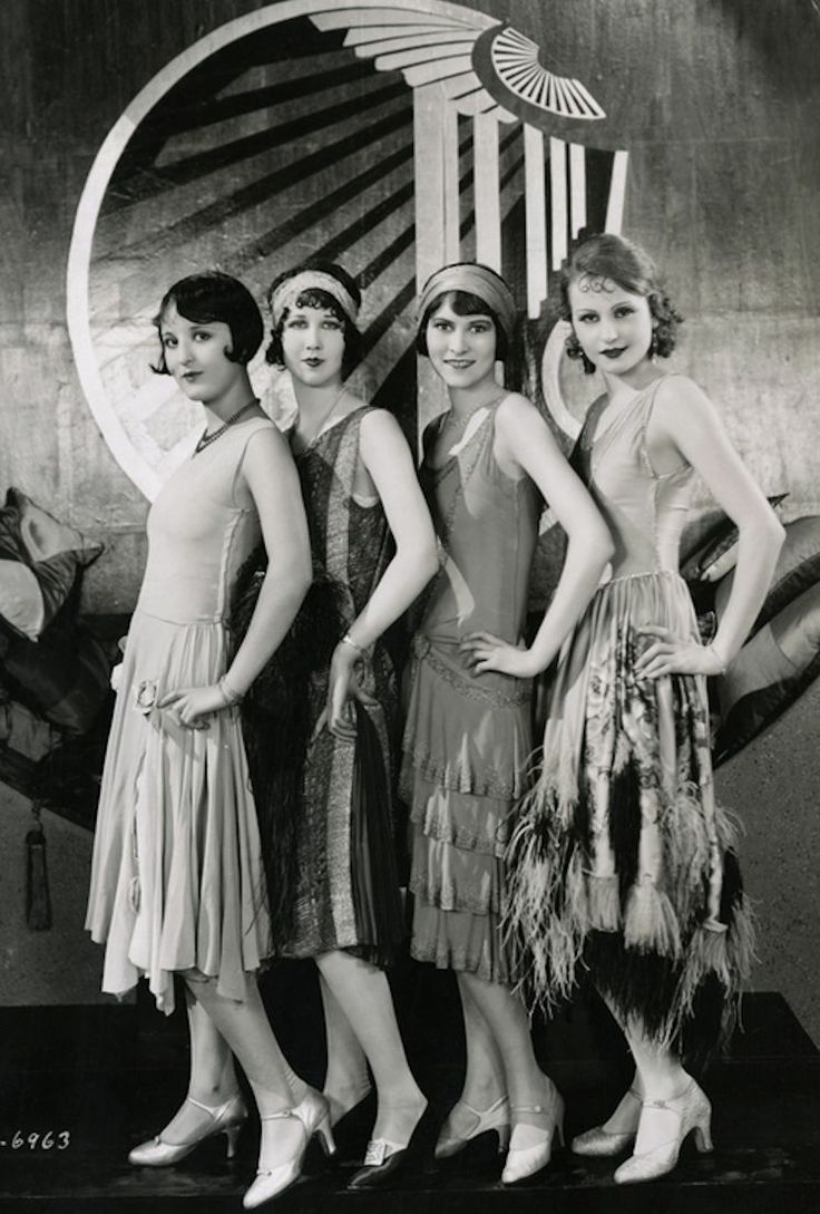 Chorus Girls on the set of Becky, 1927, Costume design by Clement Andre-Ani