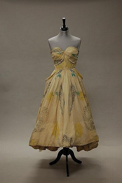 rare Mad Carpentier ball gown, late 1940s,