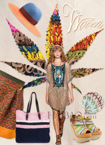 是传统的时尚艺术，也是度假穿搭的宠儿，购物灵感：夏日编、钩服饰甄选集