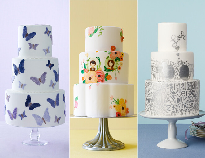 illustrated, printed, cakes